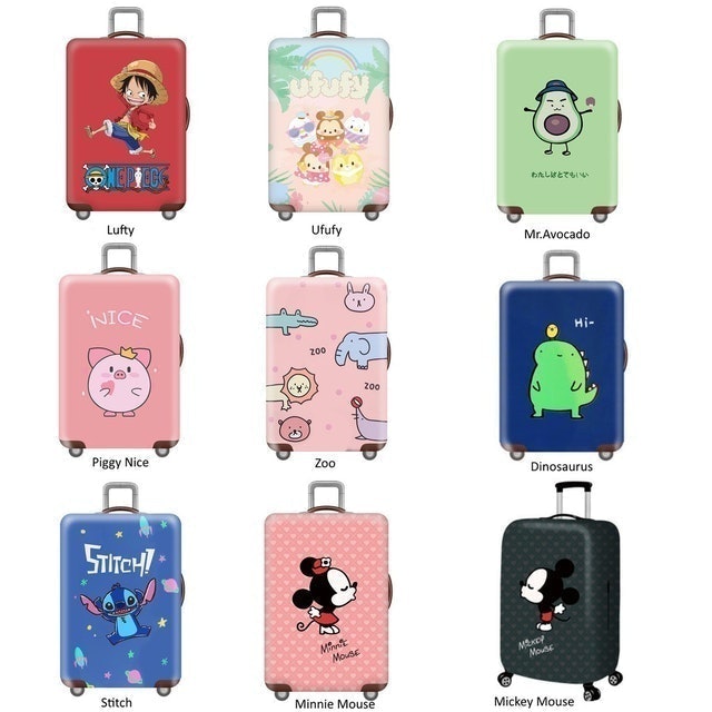 Logu Sarung Koper Travel Kartun Lucu 1