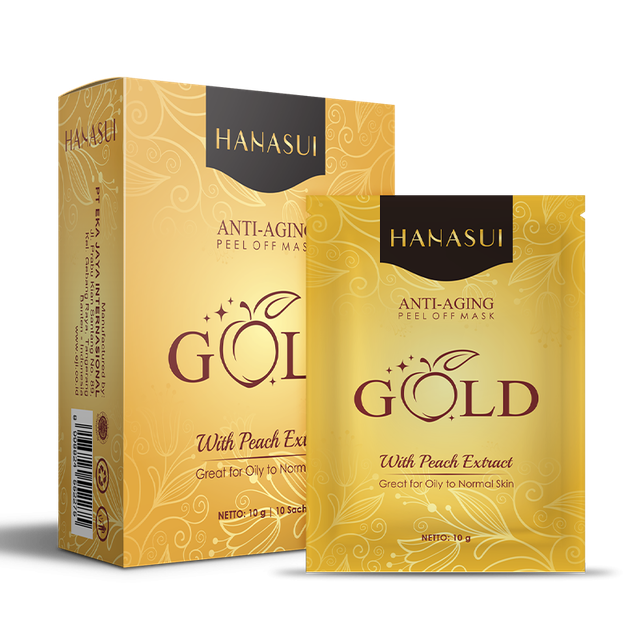 Eka Jaya Internasional Hanasui Anti-Aging Gold Peel Off Mask 1