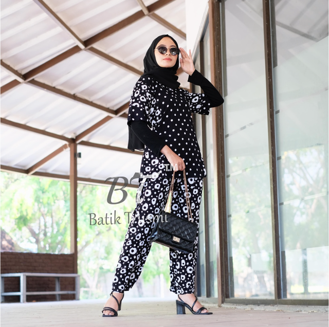 Batik Trusmi  Setelan Batik Katun Baju Tidur SET CP UMM 1