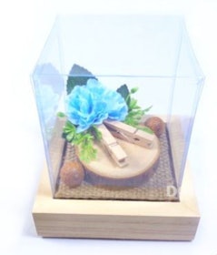 Dolpin Wedding Kotak Cincin Rustic Tutup Mika 1