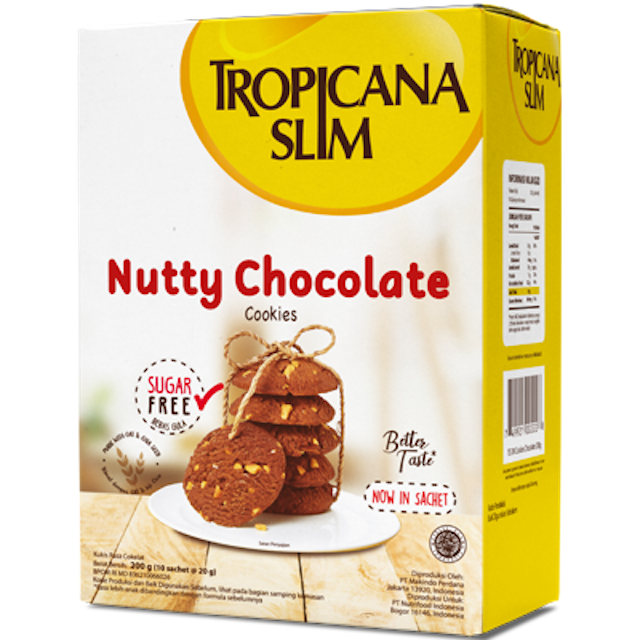 Tropicana Slim Nutty Chocolate Cookies 1