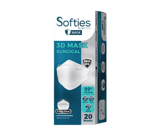 Kimberly-Clark Softex Softies Surgical Mask 3D 20S 1