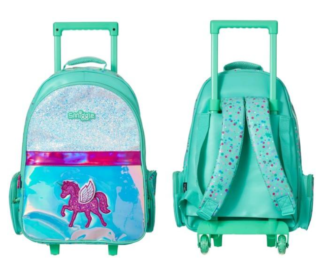 Smiggle Bag Backpack Trolley With Light Up Wheels 1
