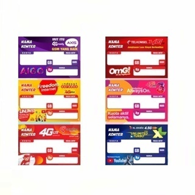 Display Harga Etalase Konter 1