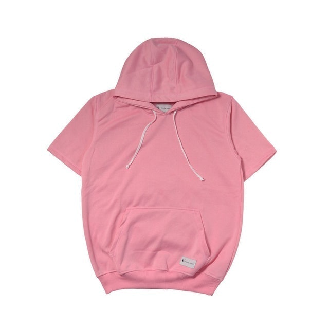 Hoodie Addict Pullover Hoodie Lengan Pendek Pink Baby 1