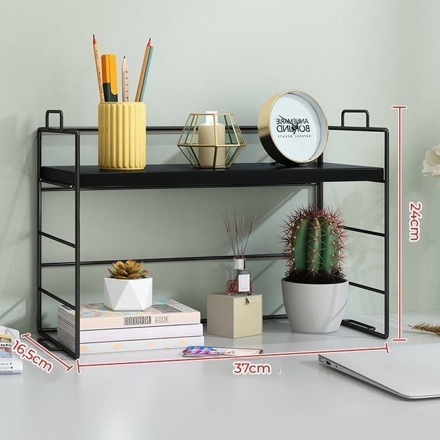 Rak Buku Kayu Besi Susun Minimalis 1