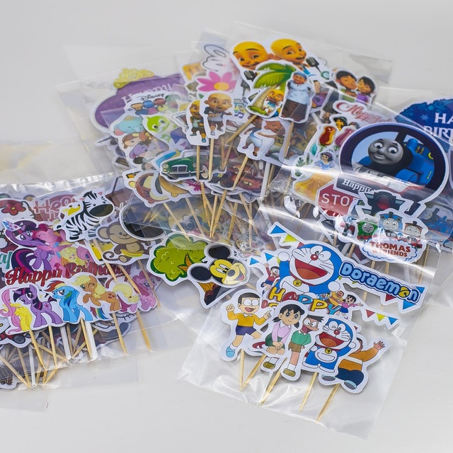 Cake Topper Happy Birthday Karakter Murah 1