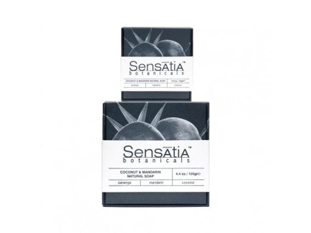Sensatia Botanicals Coconut & Mandarin Natural Soap 1