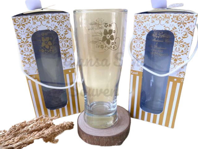 Souvenir Gelas Minum Kaca Tinggi 1