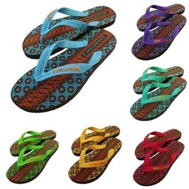 Swallow Sandal Jepit Pria Motif Batik 1