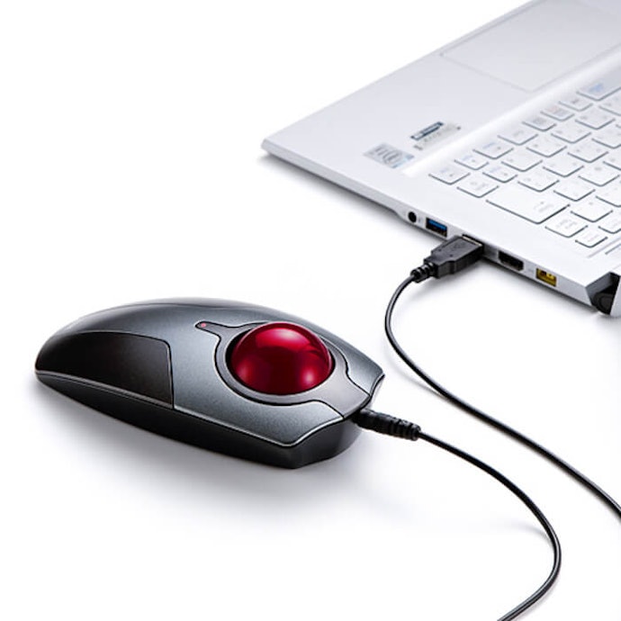  Trackball mouse jenis wireless atau dengan kabel?
