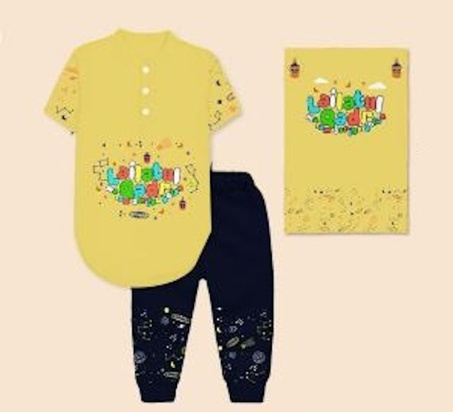 LA-Kurta Set Muslim with Sajada Gambar 1