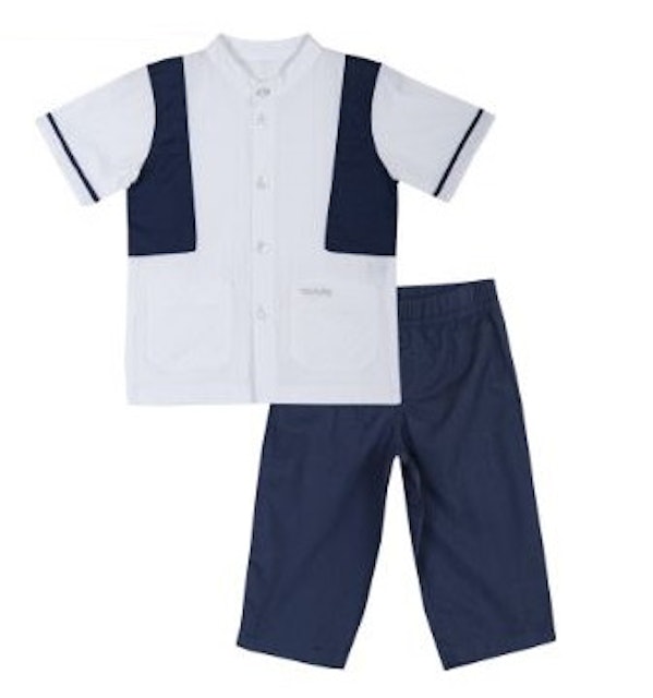 Baju Anak Koko Muslim Formal Blue Set Gambar 1