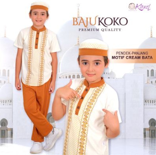 Baju Koko + Peci Anak Gambar 1