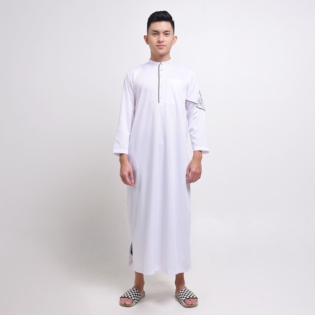 Jubah Koko Lengan Panjang Maxi Huffaz Gambar 1