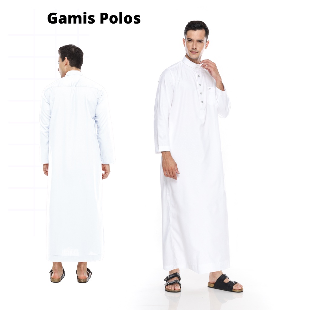 Gamis Viskin Putih Gambar 2